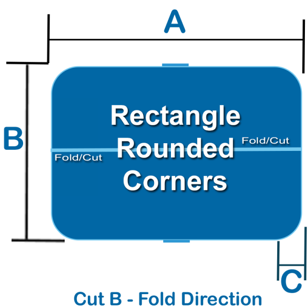 Rectangle with Rounded Corners - Cut B
