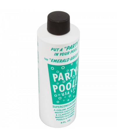 Pool color Additive, Party Pool, 8oz Bottle, Emerald Green : EMERALDGREEN
