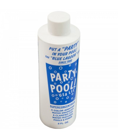 Pool color Additive, Party Pool, 8oz Bottle, BlueLagoon : BLUELAGOON