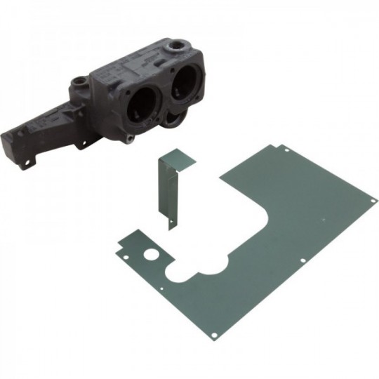 Header, Inlet/Outlet, Raypak 185-405/185B/C-405B/C, Cast Iron : 003759F