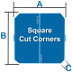 Hot Tub Covers - Square with Cut Corners