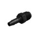Fitting, PVC, Threaded Barb Adapter, 1/4"RB x 1/4"MPT : P4MCB-4