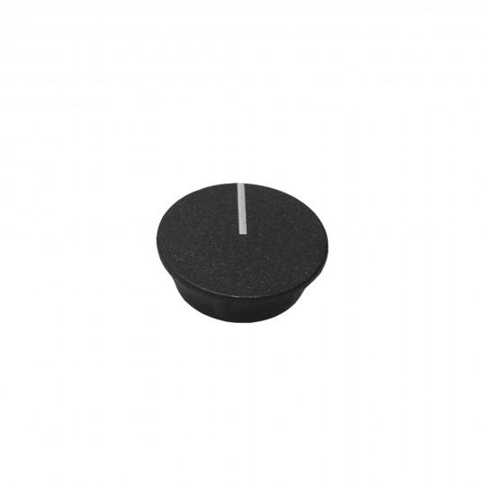 Thermostat Knob Insert, HydroQuip, Black with white dial marker : 15-0008