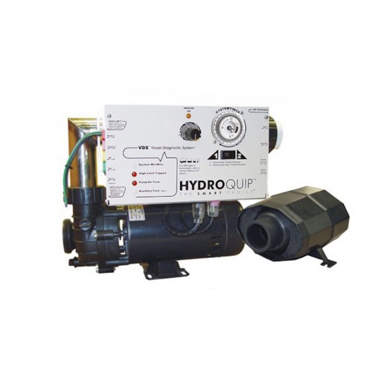 Equipment System, Air, HydroQuip ES4000, 5.5kW, Pump1- 3.0HP, Blower- 1.0HP, Pump2 Ready w/Cords : ES4000-G2