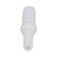 Fitting, PVC, Ribbed Barb Reducer Coupling, 3/8"RB x 1/4"RB, White : 425-4020