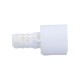 Fitting, PVC, Ribbed Barb Adapter, 3/8"RB x 1/2"Spg : 425-0210