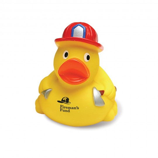 Rubber Duck, Fireman Duck Keychain : SP6525K