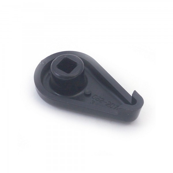 Handle, Air Control, Waterway Top Access, 1", Scalloped, Black : 662-2071