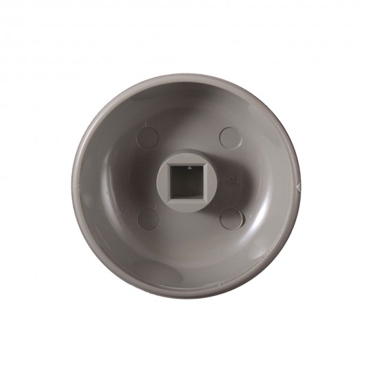 Knob, Valve, On/Off, Waterway, 1" Top Access, 5-Scallop, Gray : 602-4357