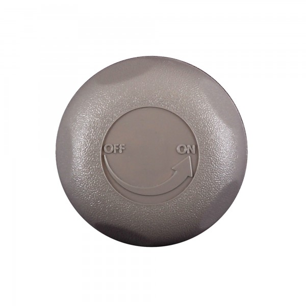 Knob, Valve, On/Off, Waterway, 1" Top Access, 5-Scallop, Gray : 602-4357