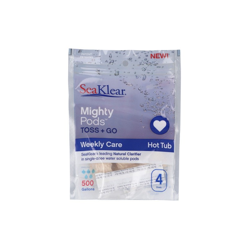 Water Care, Seaklear, Mighty Pods, 3-in-1 Formula, 4 Pods Per Pack : 1160050 ***TEST***