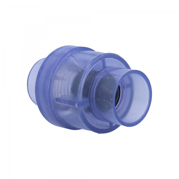Check Valve, Air, Waterway, 1/4lb Spring, 1-1/2"S, Clear : 600-8140
