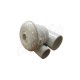 Jet Assembly, Hydrabath, Standard Jet, Directional, 2-1/2" Face, 1" Water x 1/2" Air, 1-11/16 Hole Size, White : SJ1X5-1