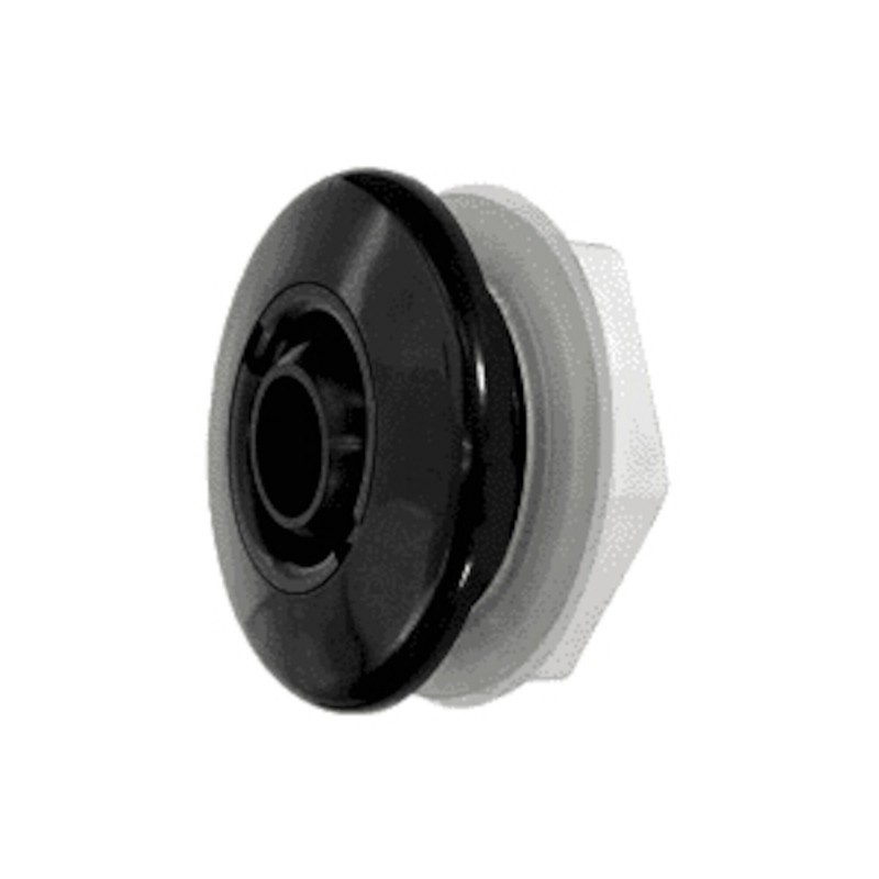 Wall Fitting Assembly, Jet, BWG, Standard, 3-3/8" Face, Black w/Retaining Ring, Wall Fitting & Gasket : 10-3100BLK