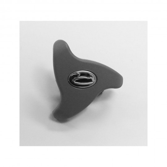 Handle, Diverter, 1 In, Gray, Metal Dynasty Logo : DY6054337M