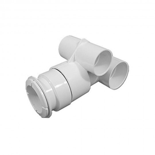 Body Assembly, Jet, Waterway Poly Jet Gunite, 2"S Water x 1-1/2"S Air w/ Threaded Retainer Ring, Plaster Niche : 210-3700