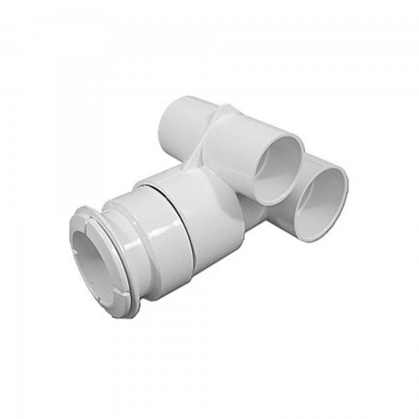 Body Assembly, Jet, Waterway Poly Jet Gunite, 2"S Water x 1-1/2"S Air w/ Threaded Retainer Ring, Plaster Niche : 210-3700