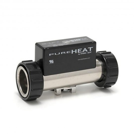 Bath Heater, HydroQuip In-Line w/Vacuum Switch, 1.0KW, 115V, 1-1/2", NEMA Cord : PH101-10UV