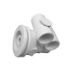 Jet Assembly, HydroAir Original Freedom, Directional, Tee Body, 1"S Water x 1"S Air, White : 10-FS711TD