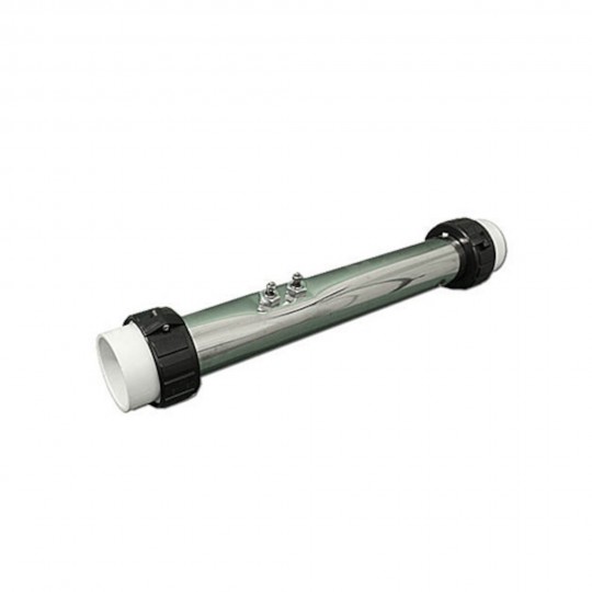 Heater Assembly, Balboa, Generic, 5.5kW, 230V, 2" x 15"Long, w/Tailpieces, One pressure tap, sensor well : 48-3300-10-535H
