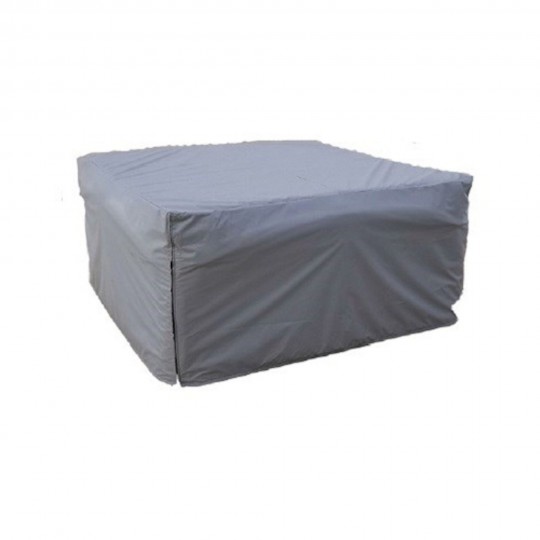 Spa Protective Winter Cover, 0.5 mm Thick, Gray, Long Skirt, 8' x 8' x 36" : SCC-201-8