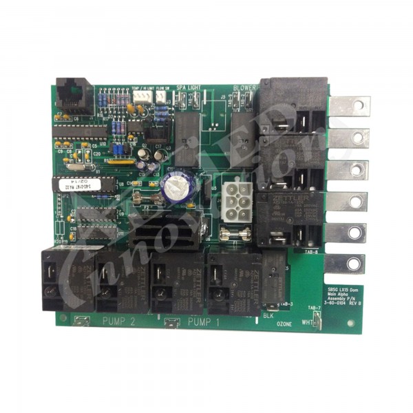 Circuit Board, Spa Builders, LX-15, Extended Software, 2-Pump, Rev 4.02 : 3-60-0167