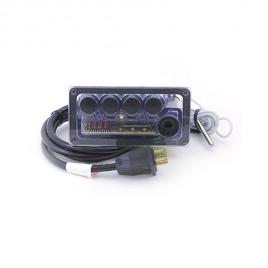 Spaside Control, Air, Tecmark, 230V, 4-Button, Temp Display w/6' Cable & Overlay : CC4D-240-06B-07
