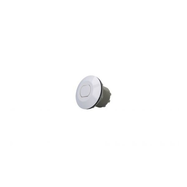 Air Button, Presair, Flat, 1-5/8" Hole Size, White : B225WF