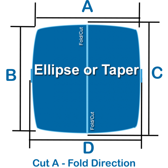 Ellipse or Taper Hot Tub Covers