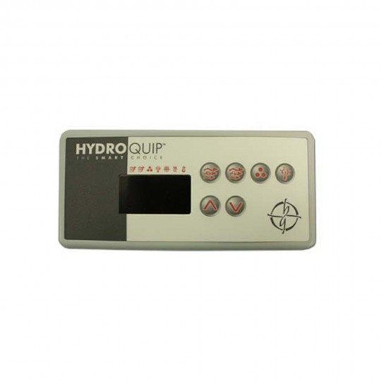 Spaside Control, HydroQuip Eco-3,Rect., 6-Button, LED, Pump1-Pump2-Blower/Aux-Light-Up-Down : 34-0197
