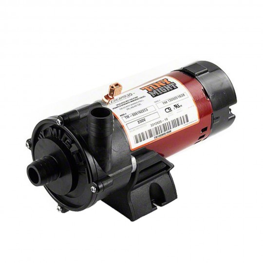 Circulation Pump, Waterway Tiny Might, 1/16HP, 230V, .4A, 1-Speed, 14-18GPM, 1"Barb, Side Discharge : 3312620-19