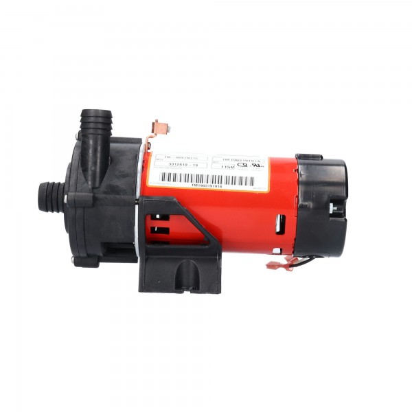 Circulation Pump, Waterway Tiny Might, 1/16HP, 115V, .8A, 1-Speed, 14-18GPM, 1"Barb, Side Discharge : 3312610-19