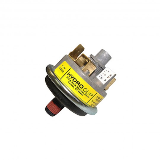 Pressure Switch, HydroQuip, Pilot Duty, SPST, 1 Amp, 2.0 psi adjustable 1-5psi 1/8â€ NPT : 34-0178