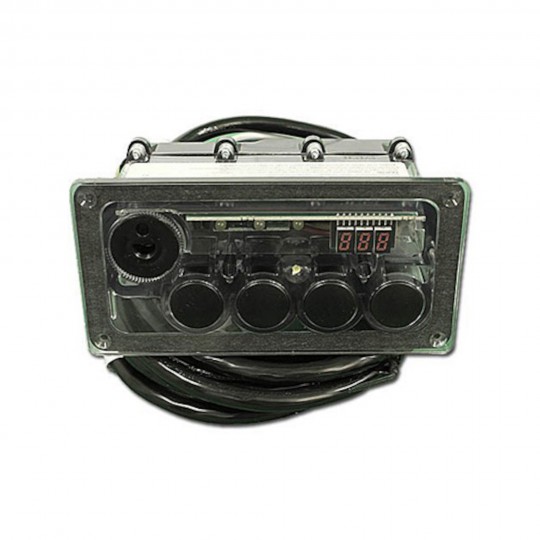Spaside Control, Air, Tecmark, 115V, 4-Button, Temp Display w/10' Cable & Overlay : CC4D-120-10-I00