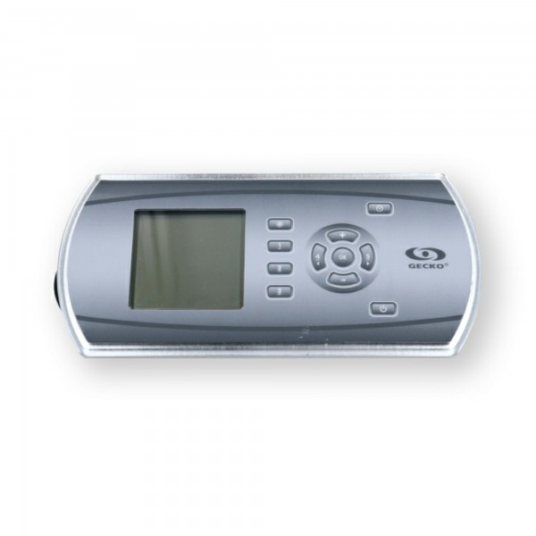 Spaside Control, Gecko IN.K600 Streamline, 11-Button, LCD Interface, w/Overlay, 10' Cable, w/in.link Plug : 0607-008064