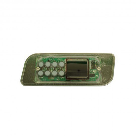 Spaside Control, LA Spa Gecko TSC44 SSPA, 8-Button, LCD, No Overlay, JST cord end : PL49530