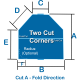 Hot Tub Covers Two Cut Corners - Fold/Cut A