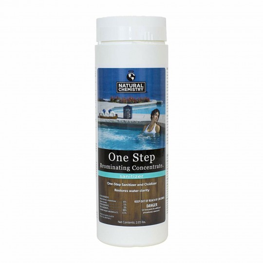 Water Care, Natural Chemistry, One-Step Bromine Start, w/Chlorine, 2lb Bottle : 04214