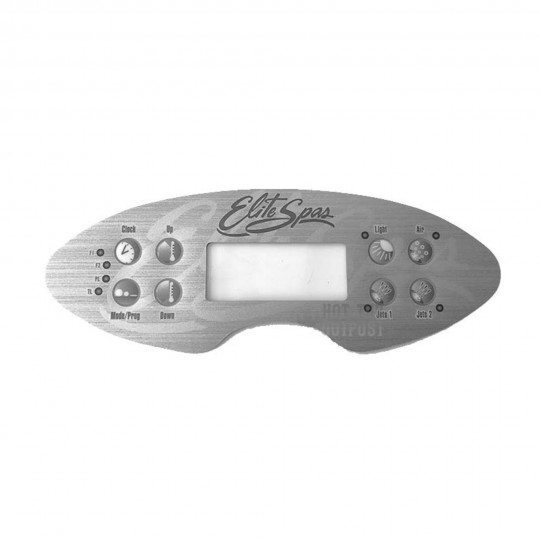 Overlay, Spaside, Maax Spas, MX770 Elite, 8-Button, LCD, Clock-Up-Light-Air, Mode-Down-Jets1-Jets2 : 107079