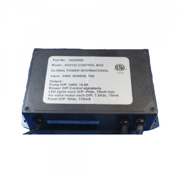 Control, Jacuzzi Whirlpool/Bath, PD8300, Power Distribution Box, 15 Amp, 230V, 50/60HZ : FX76000