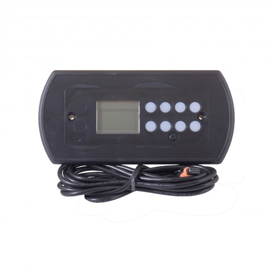 Spaside Control, Dynasty Spas Gecko K-85, IN.XE, LCD, 8-Button, No Overlay : 12590