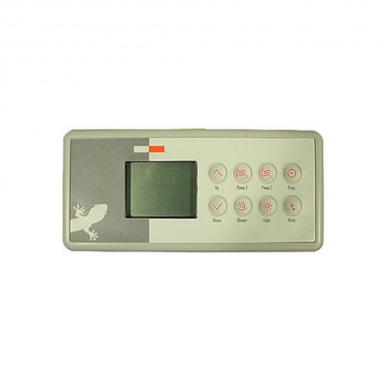 Spaside Control, Coast Spa Gecko TSC21, 7-Button, LCD, Pump1-Pump2-Econ : 0200-007119OV