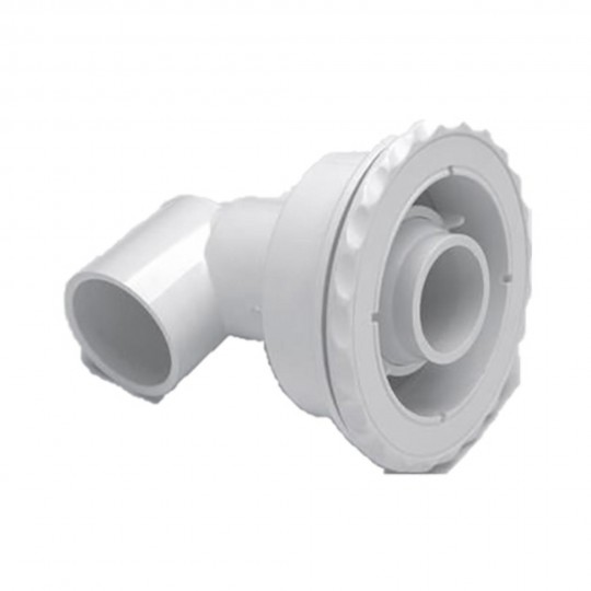 Jet Assembly, Waterway Old Faithful, Straight Body, 2"S Water x 1/2"S Air, White : 210-3920
