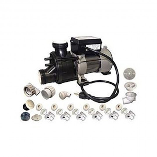 Plumbing Bath Kit, Pump, Jetted Tub Assembly Kit Waterway, Biscuit w/0.75HP Bath Pump : 3-80-5152