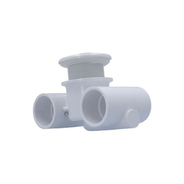 Jet Assembly, HydroAir Hydro-Jet, Extended, 1-1/2"S Water x 1-1/2"S Air, White : 10-5300-WHT