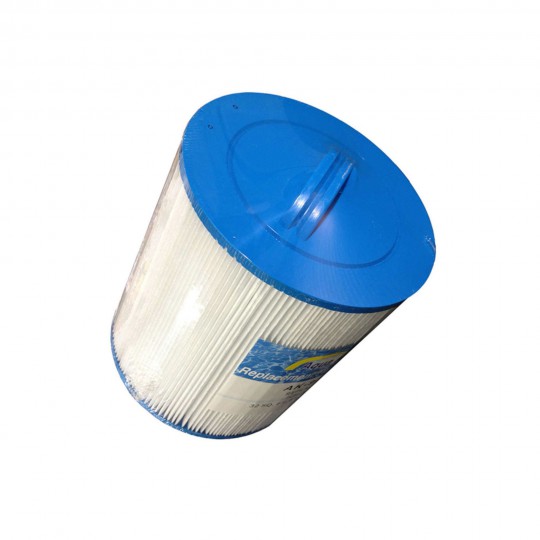 Filter Cartridge, Pleatco, Diameter: 7-1/8", Length: 7-9/16", Top: Handle, Bottom: 2" MPT, 35 sq ft Antimicrobial : PAS35-F2M