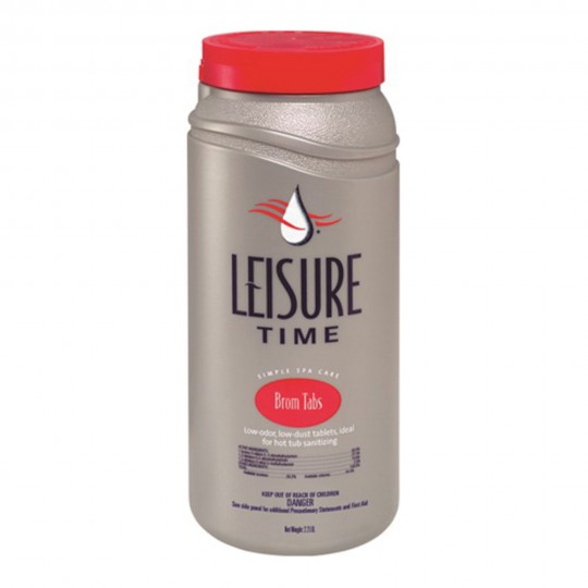 Water Care, Leisure Time, Brominating Tablets, 1.65lb Container : 45425A