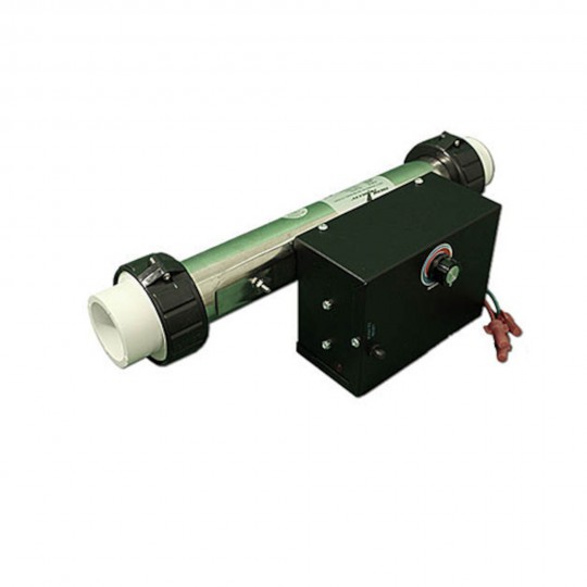 Heater Assembly, Generic, 5.5kW, 230V, 2" x 13"Long, w/Enclosure, T-Stat, Hi-Limit, Pressure Switch, Tailpieces : 20-08421