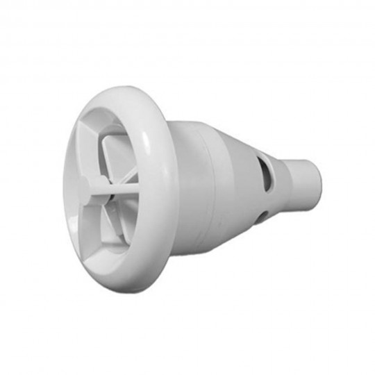 Jet Assembly, HydroAir Micro'ssage FIS Gunite, 1-1/2"S Water x 1"S Air, White : 16-5280