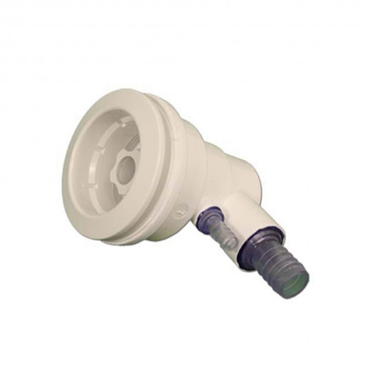 Jet Assembly, HydroAir Caged Freedom, Manifold, 3/4"S Water x 3/8"B Air, White : 10-FS78AC